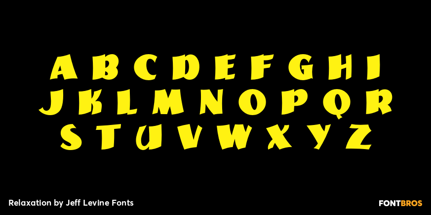 Relaxation Font Poster #2