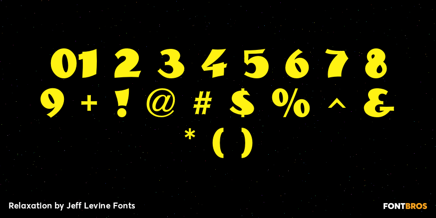 Relaxation Font Poster #4