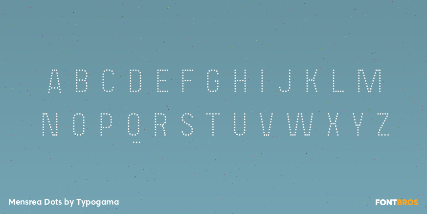 Mensrea Dots Font Poster #2