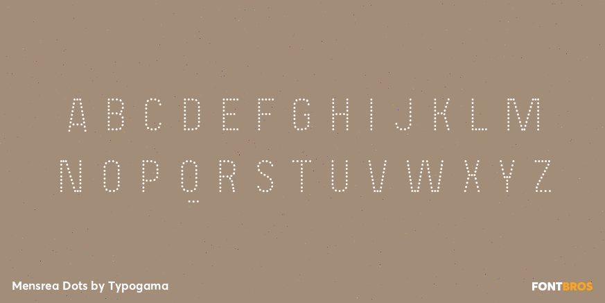 Mensrea Dots Font Poster #2