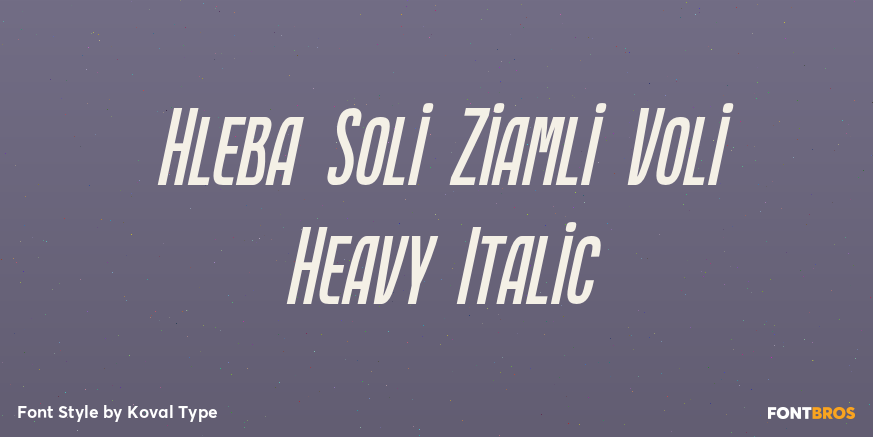 Hleba Soli Ziamli Voli Heavy Italic Poster