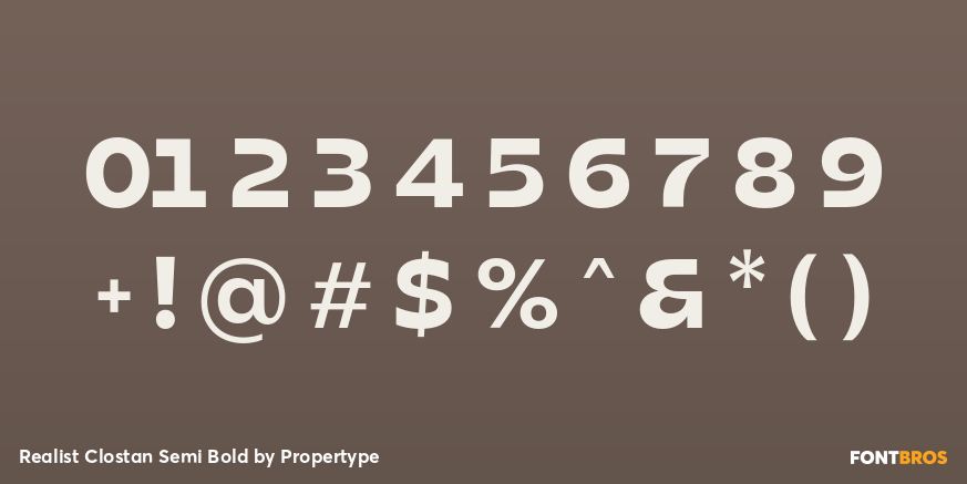 Realist Clostan Semi Bold Font Poster #4