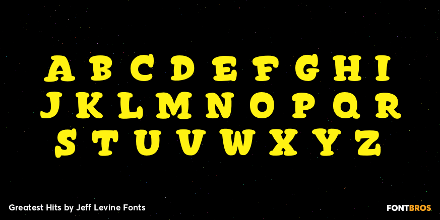 Greatest Hits Font Poster #3