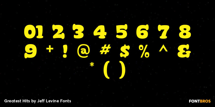 Greatest Hits Font Poster #4