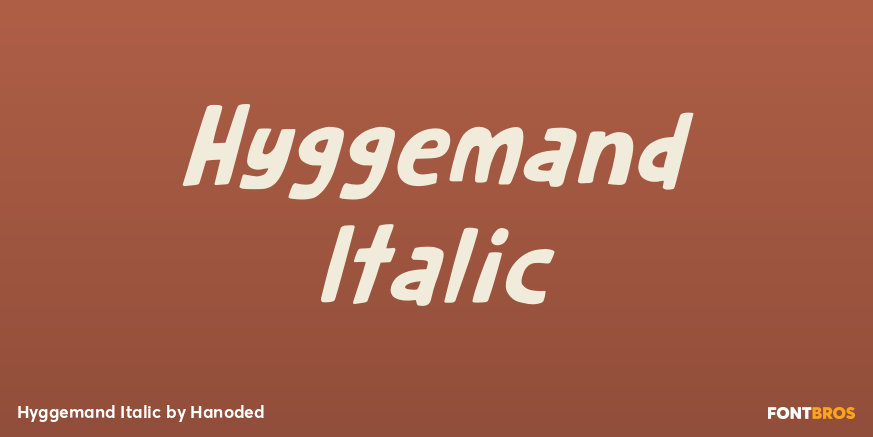 Hyggemand Italic Font Poster #1