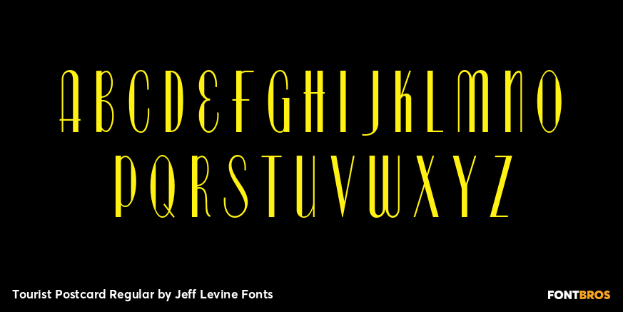 Tourist Postcard Regular Font Poster #2