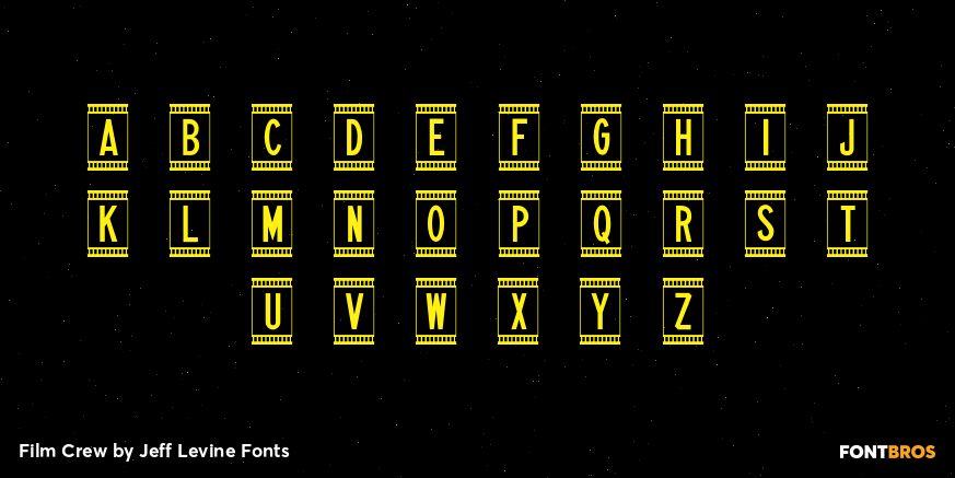 Film Crew Font Poster #3