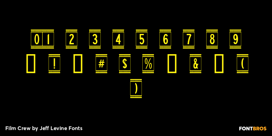 Film Crew Font Poster #4