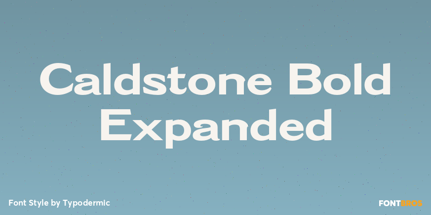 Caldstone Bold Expanded Poster