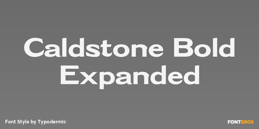 Caldstone Bold Expanded Poster