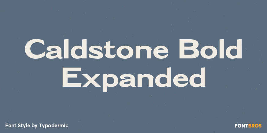 Caldstone Bold Expanded Poster