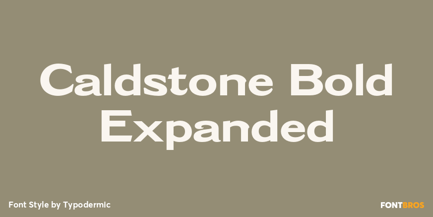 Caldstone Bold Expanded Poster