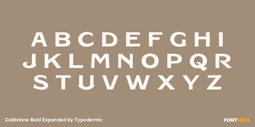 Caldstone Bold Expanded Font Poster #2