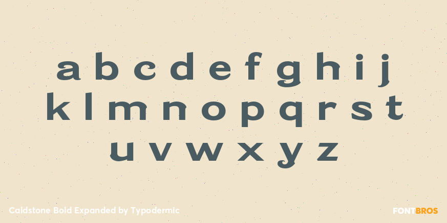 Caldstone Bold Expanded Font Poster #3