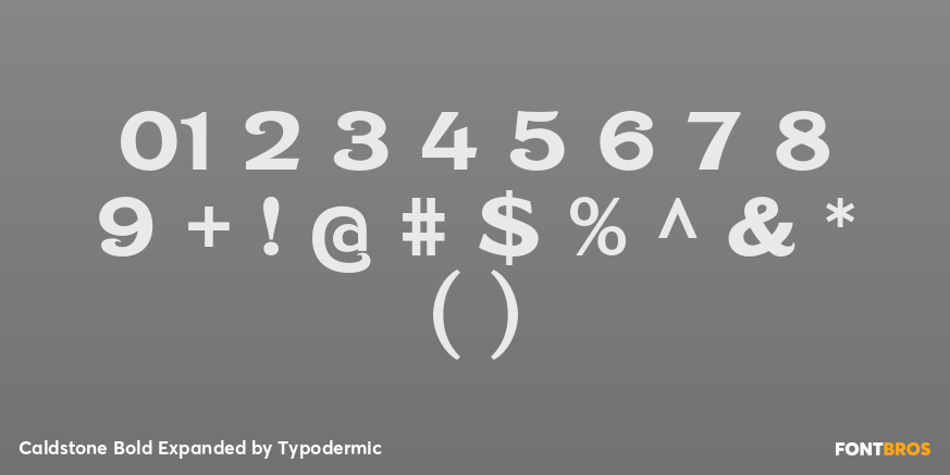 Caldstone Bold Expanded Font Poster #4
