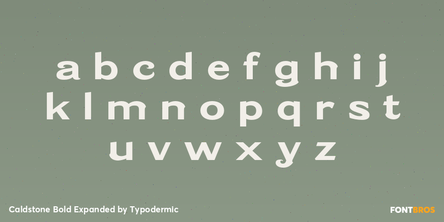 Caldstone Bold Expanded Font Poster #3