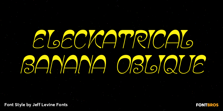 Eleckatrical Banana Oblique Poster