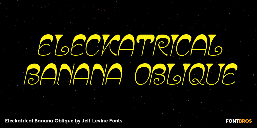 Eleckatrical Banana Oblique Poster