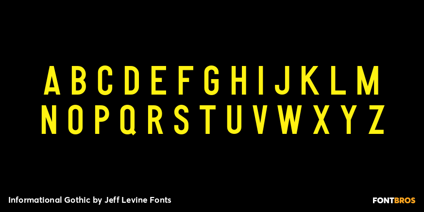 Informational Gothic Font Poster #3