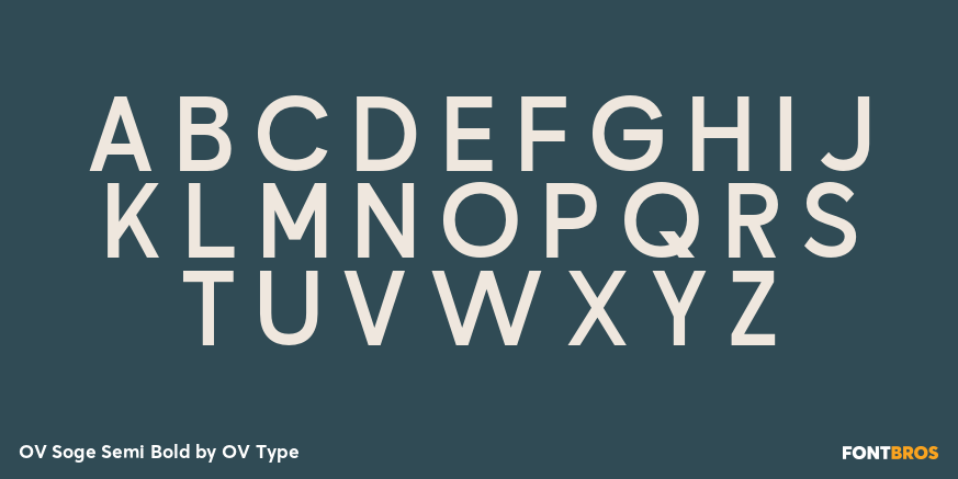 OV Soge Semi Bold Font Poster #2