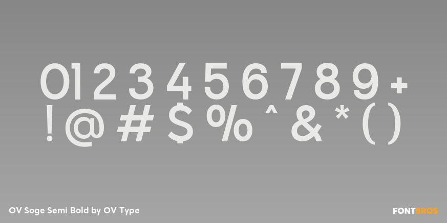 OV Soge Semi Bold Font Poster #4