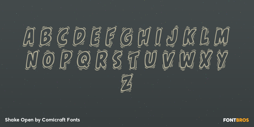 Shake Open Font Poster #2
