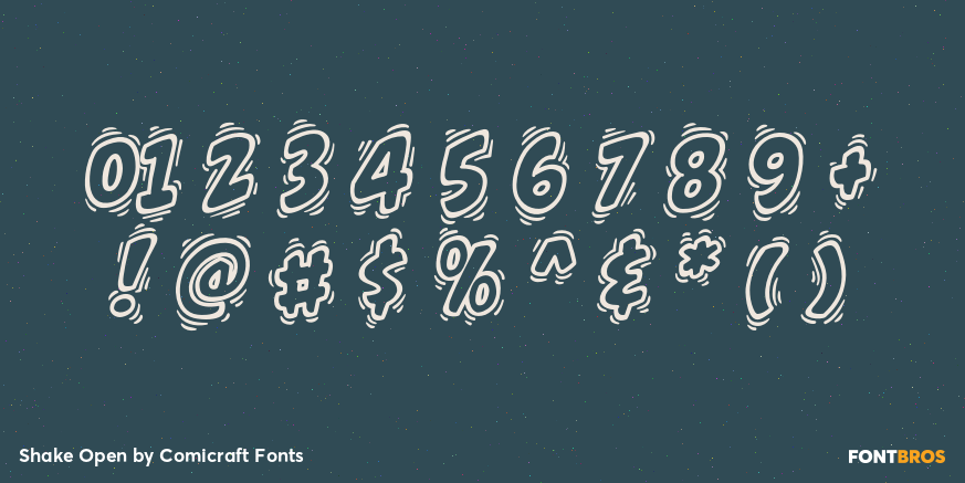 Shake Open Font Poster #4
