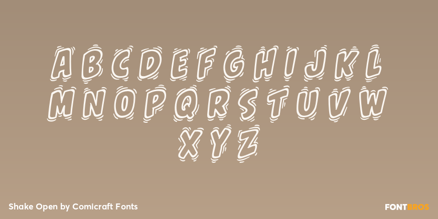 Shake Open Font Poster #3
