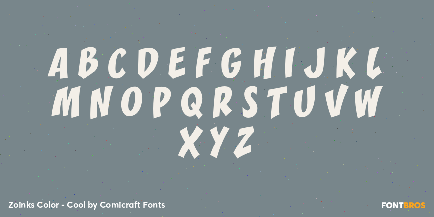 Zoinks Color - Cool Font Poster #2