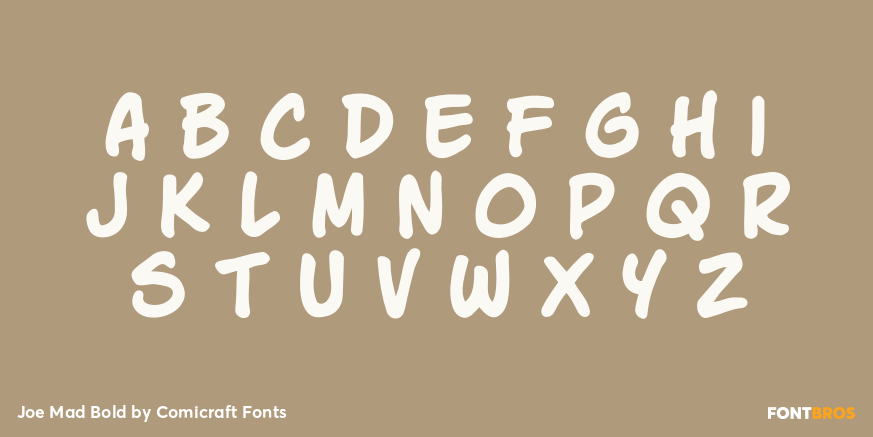 Joe Mad Bold Font Poster #3