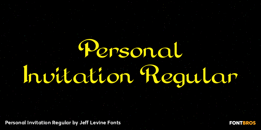 Personal Invitation Regular Poster