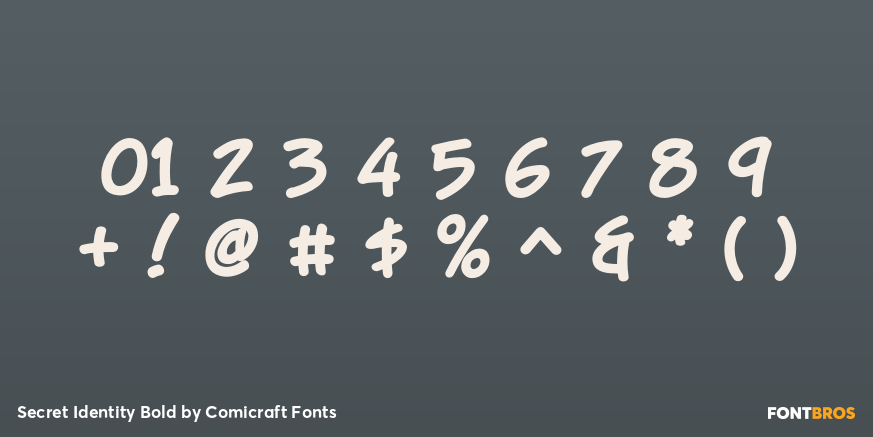 Secret Identity Bold Font Poster #1