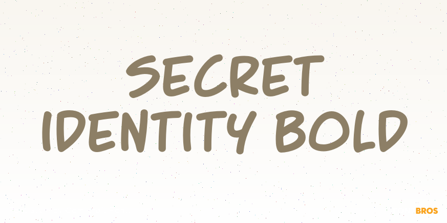 Secret Identity Bold Poster