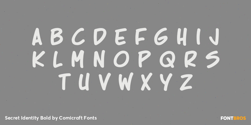 Secret Identity Bold Font Poster #2