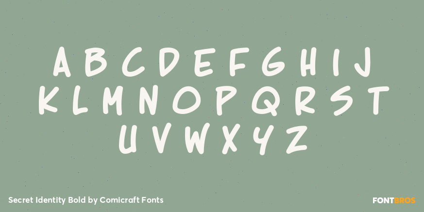 Secret Identity Bold Font Poster #3