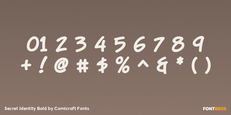 Secret Identity Bold Font Poster #4