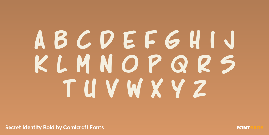 Secret Identity Bold Font Poster #1