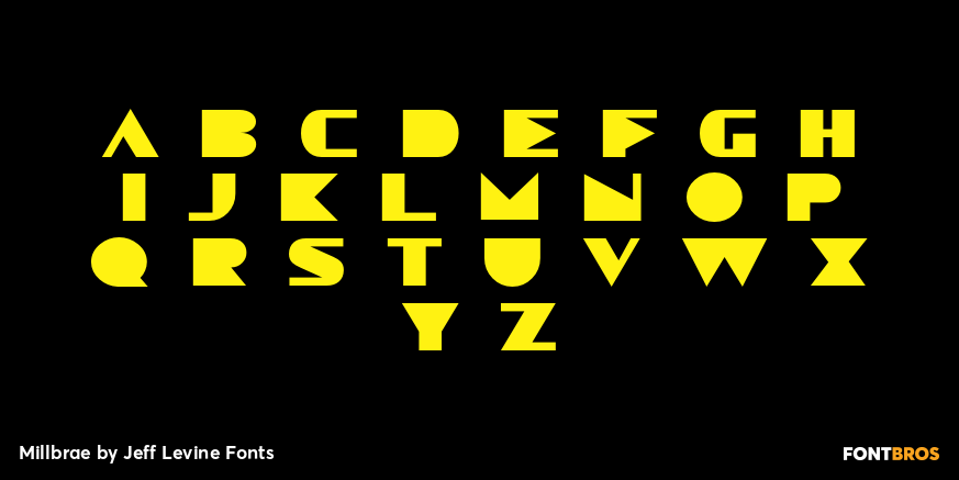 Millbrae Font Poster #3