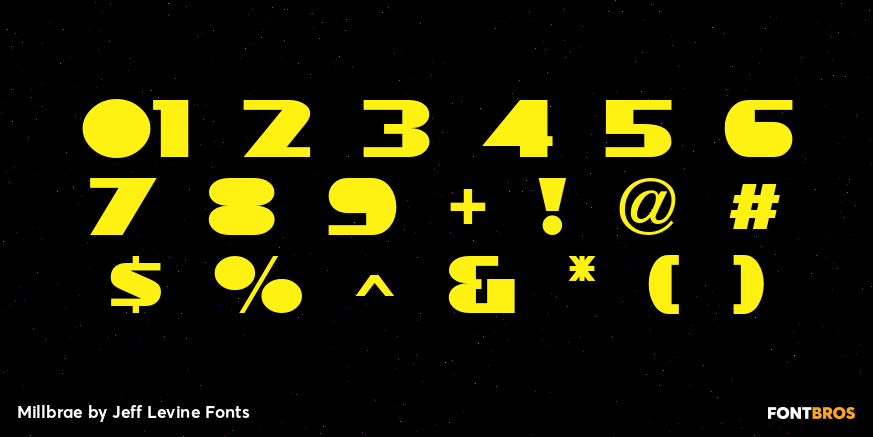 Millbrae Font Poster #4