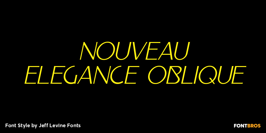 Nouveau Elegance Oblique Poster