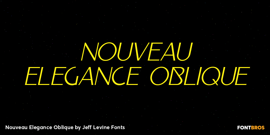 Nouveau Elegance Oblique Poster