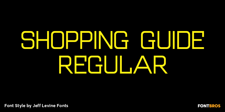 Shopping Guide Regular Font Poster #1