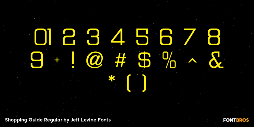 Shopping Guide Regular Font Poster #4