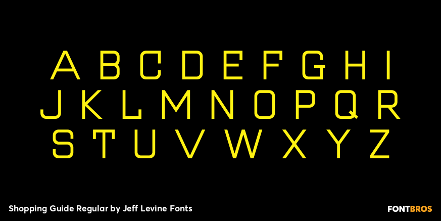 Shopping Guide Regular Font Poster #2