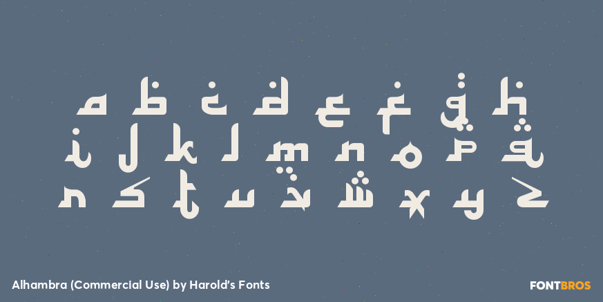 Alhambra (Commercial Use) Font Poster #2