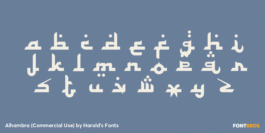 Alhambra (Commercial Use) Font Poster #3