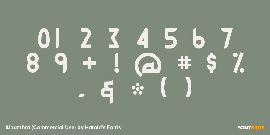 Alhambra (Commercial Use) Font Poster #4