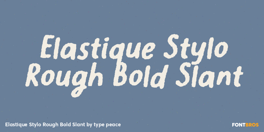 Elastique Stylo Rough Bold Slant Poster