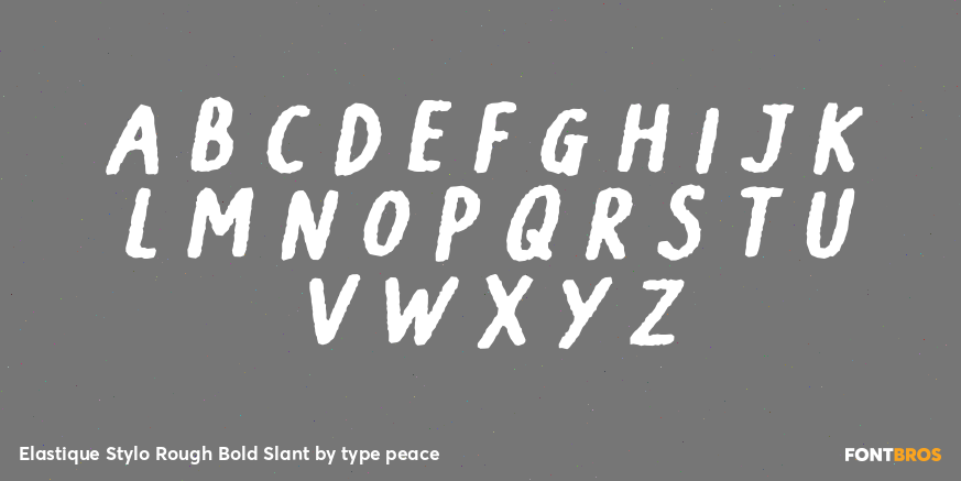 Elastique Stylo Rough Bold Slant Font Poster #2