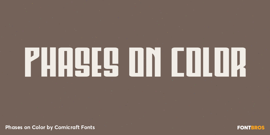 Phases on Color Font Poster #1